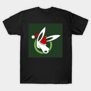 MOULE Head Logo With Santa Hat T-Shirt